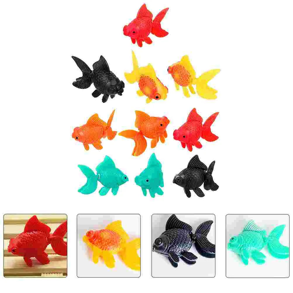 Tropical Aquarium Toy new Artificial Tank Floating Goldfish Decor Ornament Model 2025 Fake Moving Ornaments Kid Accessory Rubber Lifelike