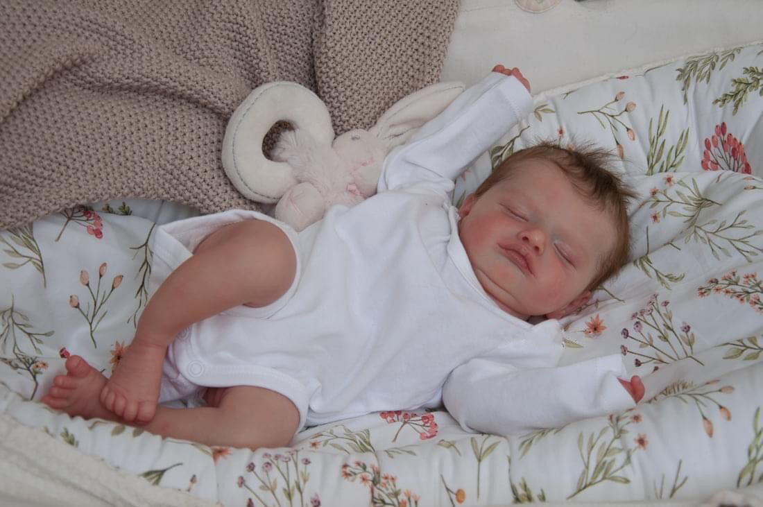 NPK 18inch Newborn Baby Size Rosalie Reborn Doll premium Make-up Handmade 3D Skin Top Quality Collectible Art Doll