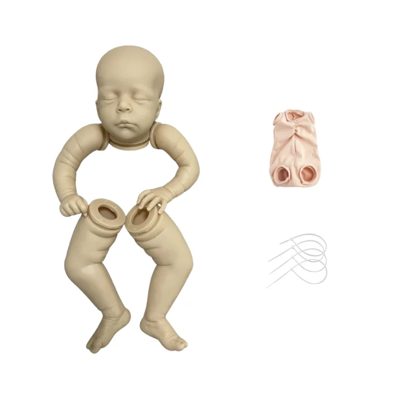 Popular Bebe Reborn Kit Jude 21 Inches Blank 2025 new Vinyl Parts Cloth Body Baby Molds Realistic 52cm Unfinished Unpainted Reborn Kit