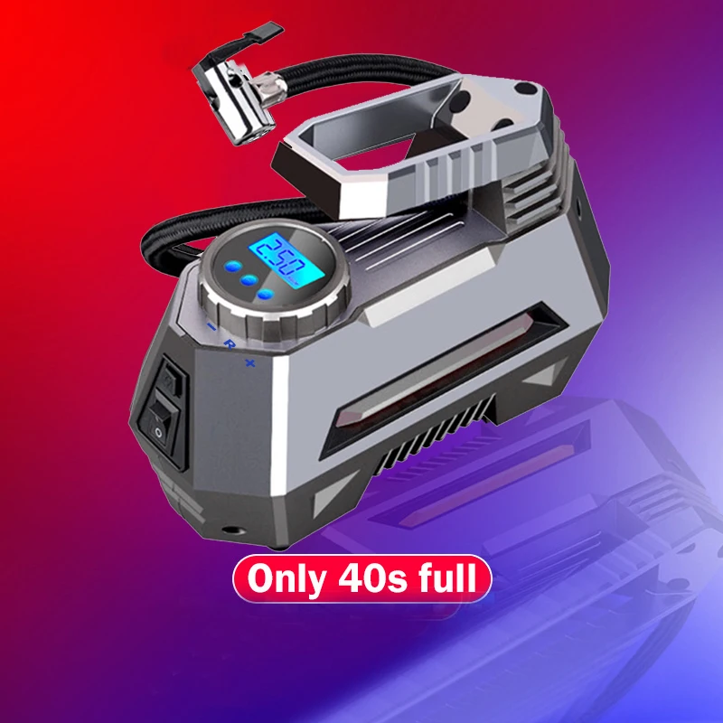 Portable Air Compressor new Tire Iator 150 Psi 12V DC Car Tire Pump With Digital Pressure Gauge 2025 Auto Bright Emergency Flashlight