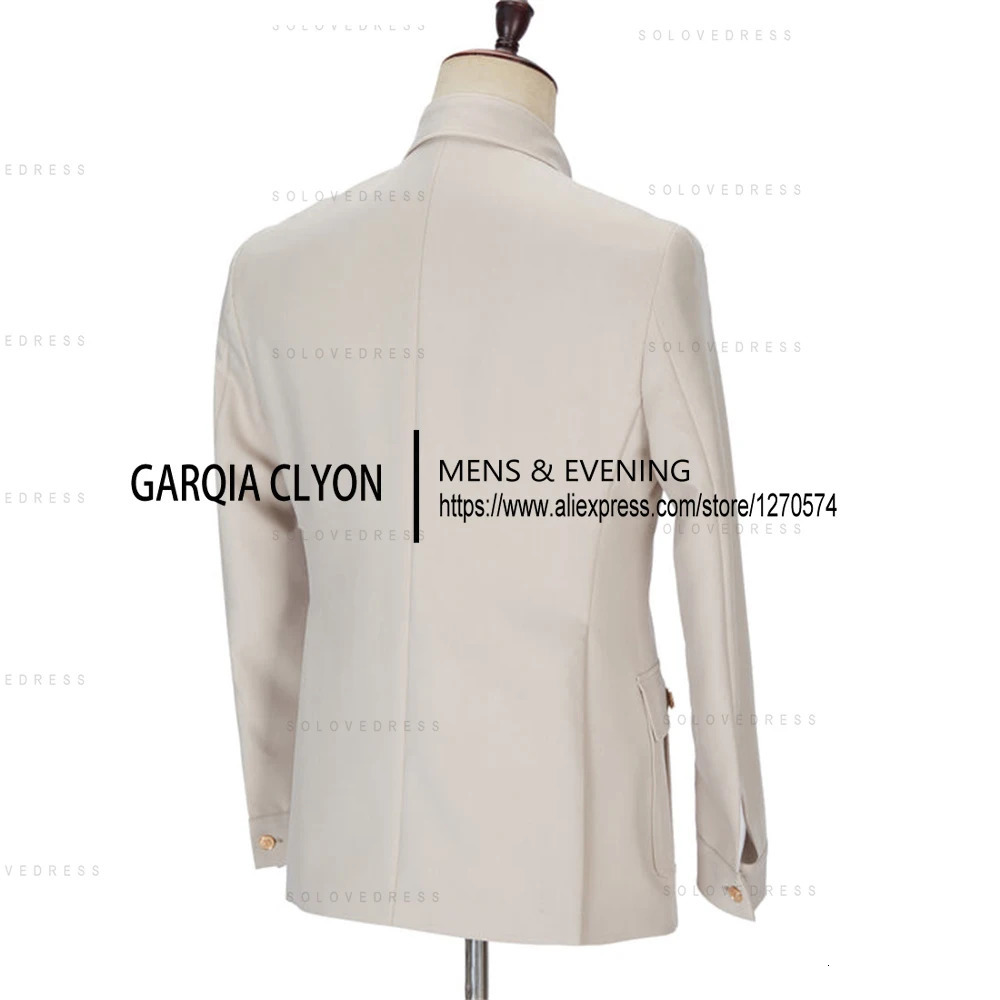 2 Pieces Mens Slim Fit With 4 Real Pocket Single Breasted Suit Formal Suits Groomsmen Wedding Tailored BlazerPants 241024