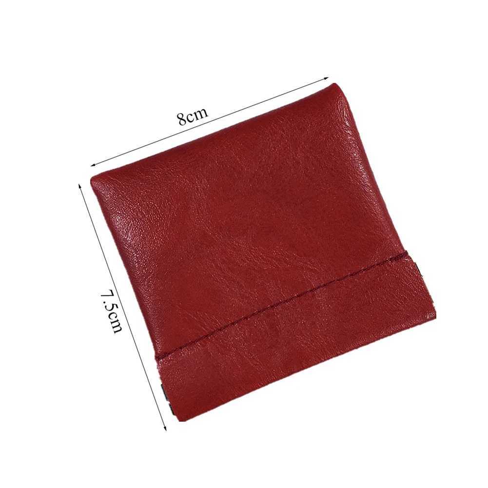 Pu Leather Coin Purse Women Men Small Mini Short Wallet Bag Mey Change Key Earbuds Travel Holder for Kids GirlXJ241111
