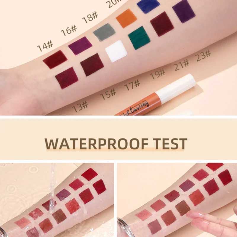 QIBEST 24 color matte liquid lipstick waterproof durable velvet red lipstick cosmetics lipstick W241101