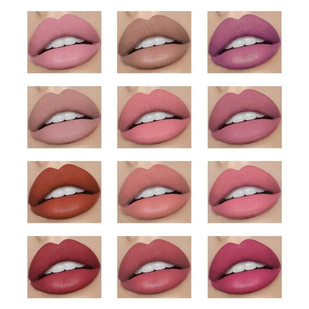 One womens fashionable liquid matte lipstick velvet lipstick nude makeup matte velvet natural moisturizing lipstick W241101