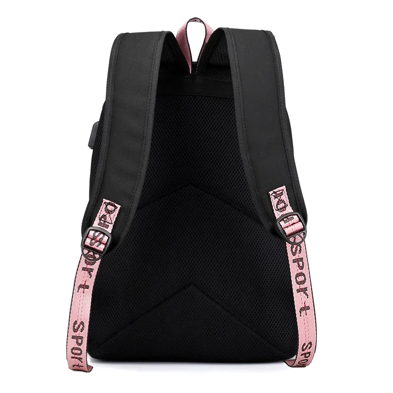 2025 new Girls USB Leisure Oxford Backpack Student School Bag