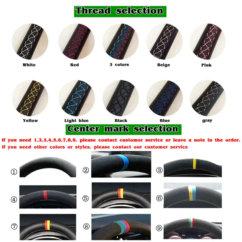 Cover Car Steering Wheel For VW Atlas Golf 8 8 Polo Jetta Passat B9 Tiguan 2020-2022 Original Steering Wheel Braid smile