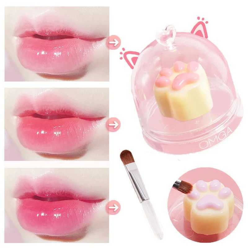 Color change lipstick Cute cat paw moisturizing care Faded lip line moisturizing lipstick cosmetics W241101