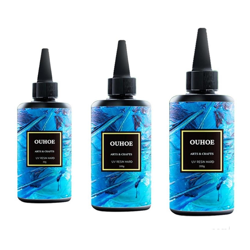 30/100/200g Ultraviolet Resin Hard Glue Curing UV Gel DIY Jewelry Crafts Making Coating Accessories dropshipping