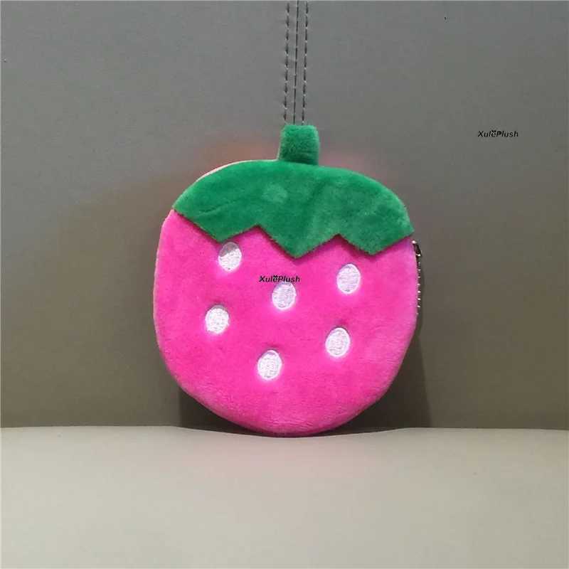 Multi-shapes Fruit Strberry Plush Purse Coin Bag Soft Purse Wallet For Girls And Children Gift Toy Plush PurseXJ241111