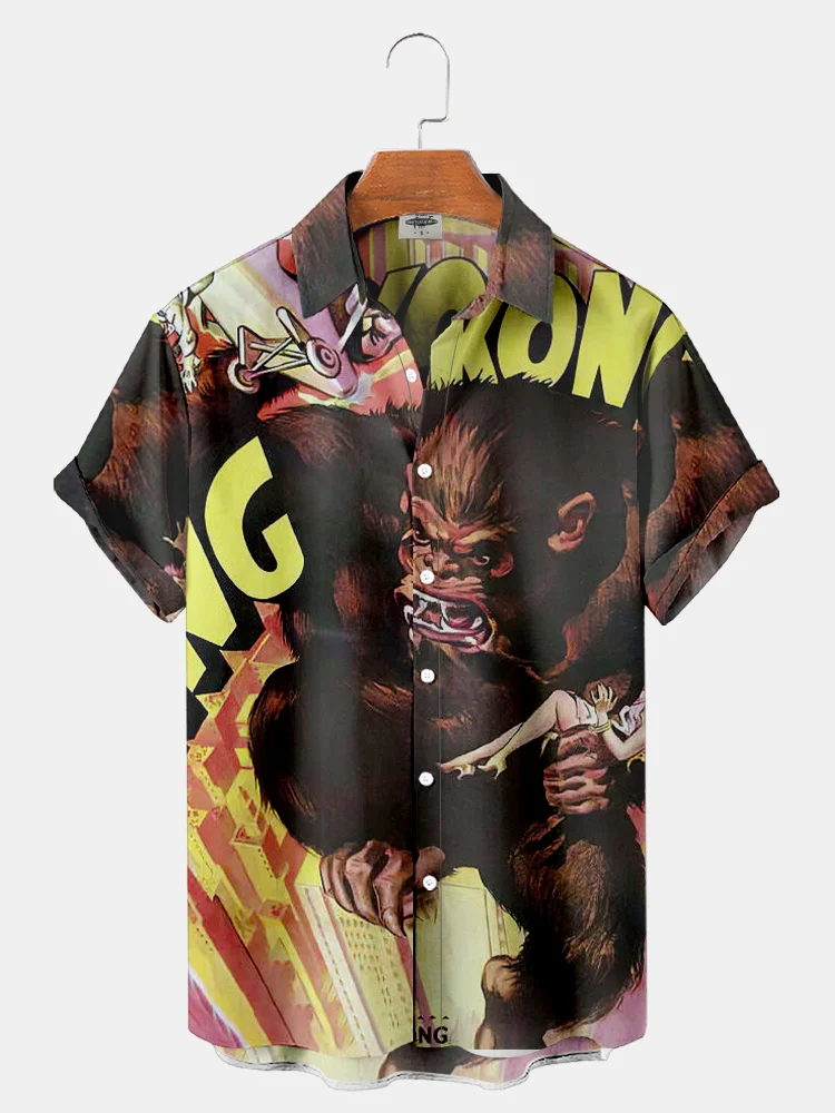 Y2K Clothing Funny For Men Shirts Hawaiian Haruku 3D Printing 2025 Oversized new Real Imported-china Camisa Floral Masculina Social