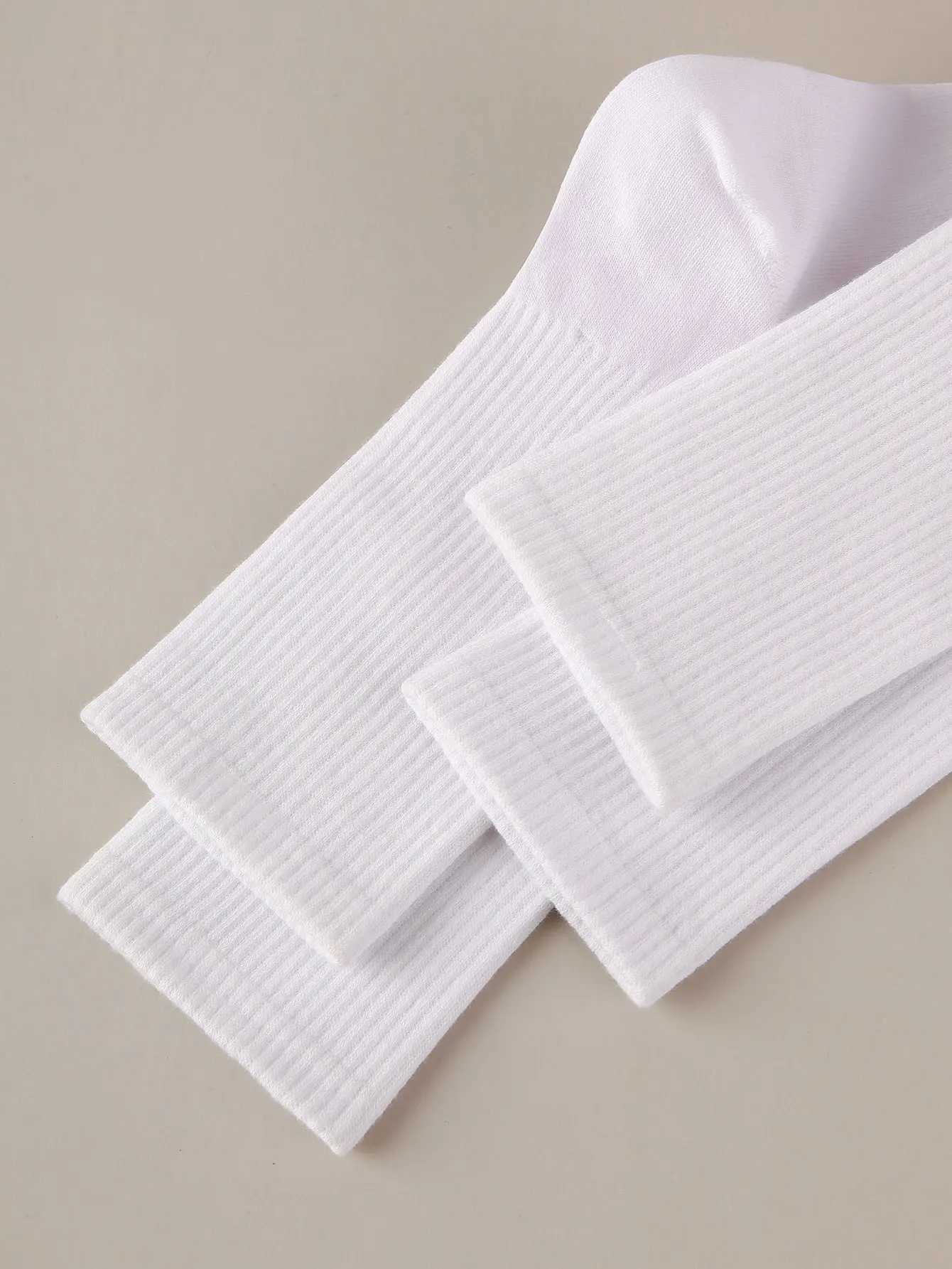 6 pairs of mens solid color mid tube mens long tube anti odor business long black all white LX241102