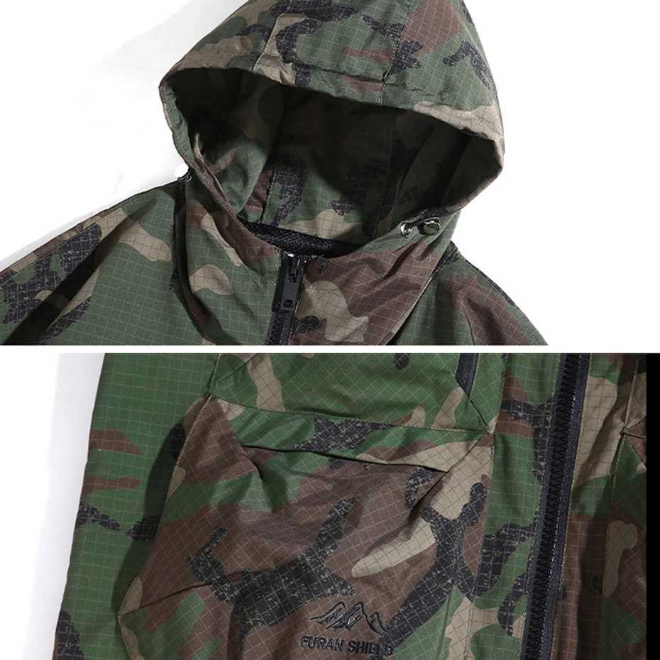 12XL Plus camouflage cargo jacket mens camouflage Windbrr jacket spring autumn outdoor camping jacket Coats mens W241102
