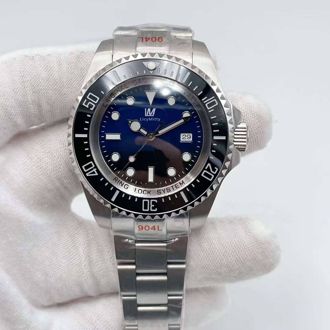 Top Mens Watch Miyota 8215 Movement Ceramic Bezel Sapphire Cystal Stainless Steel Glide Lock Solid Clasp Automatic Mechanical men Watches Male Wristwatches
