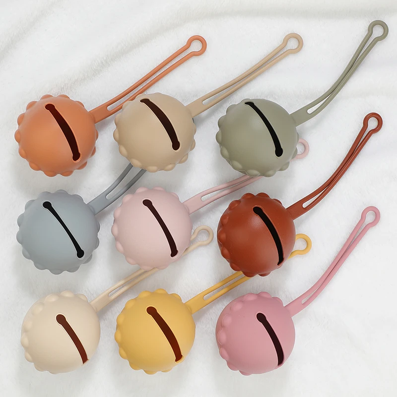 TYRY.HU Baby Silicone Pacifier 2025 Holder Container Box new Infant Portable Soother Pacifier Chain Silicone Storage Box BPA Free