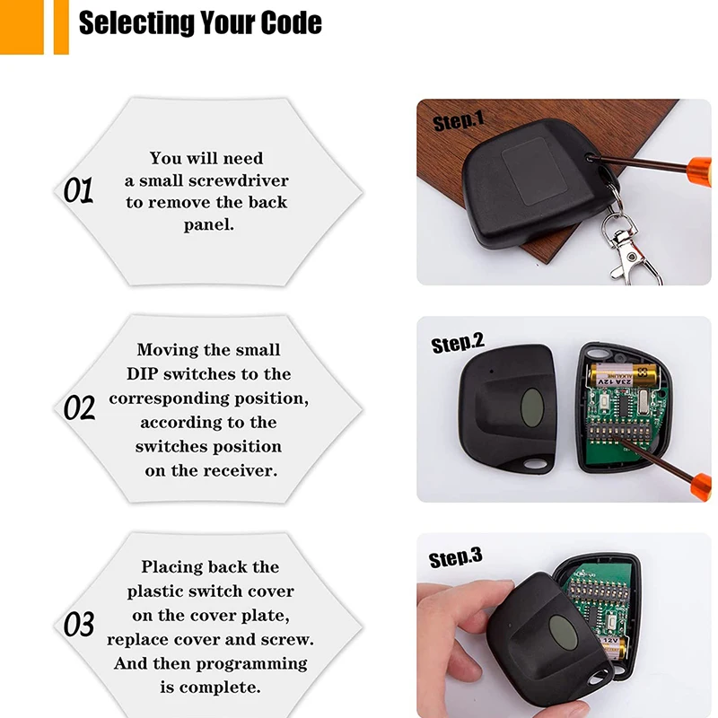 For 300MHz 10 Dip Switch Multi-Code 3089 new 308911 1089 2025 3060 3083 Gate Remote Control Linear MCS308911 MCS412001 Garage Door Opener