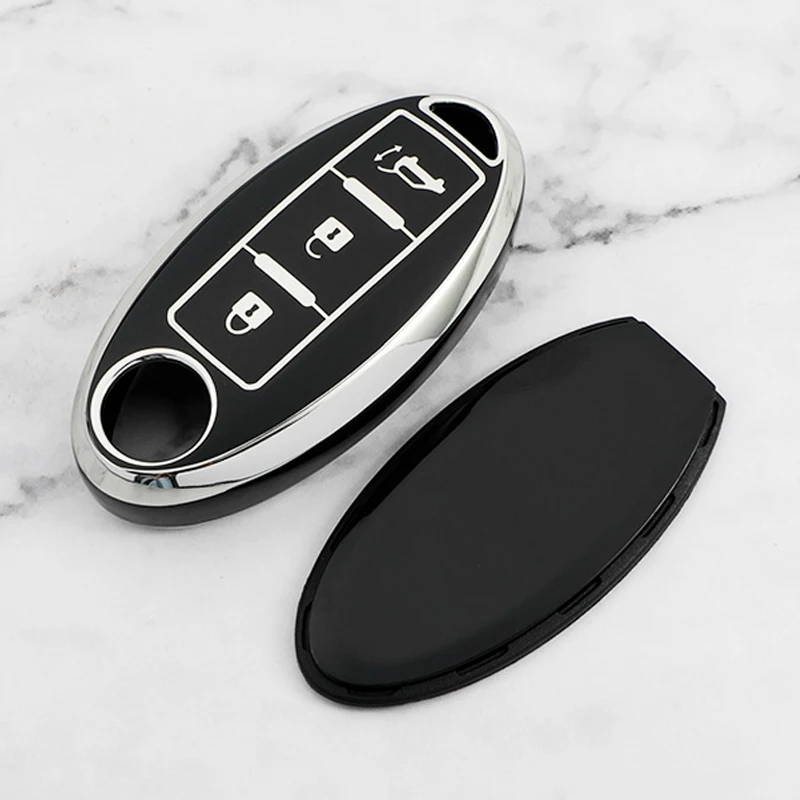 Car Key 2025 Case Cover for Nissan Leaf Micra Qashqai J11 J10 X Trail T32 Versa Note Patrol 3 4 5 Buttons Key Fob new Protector Keychain