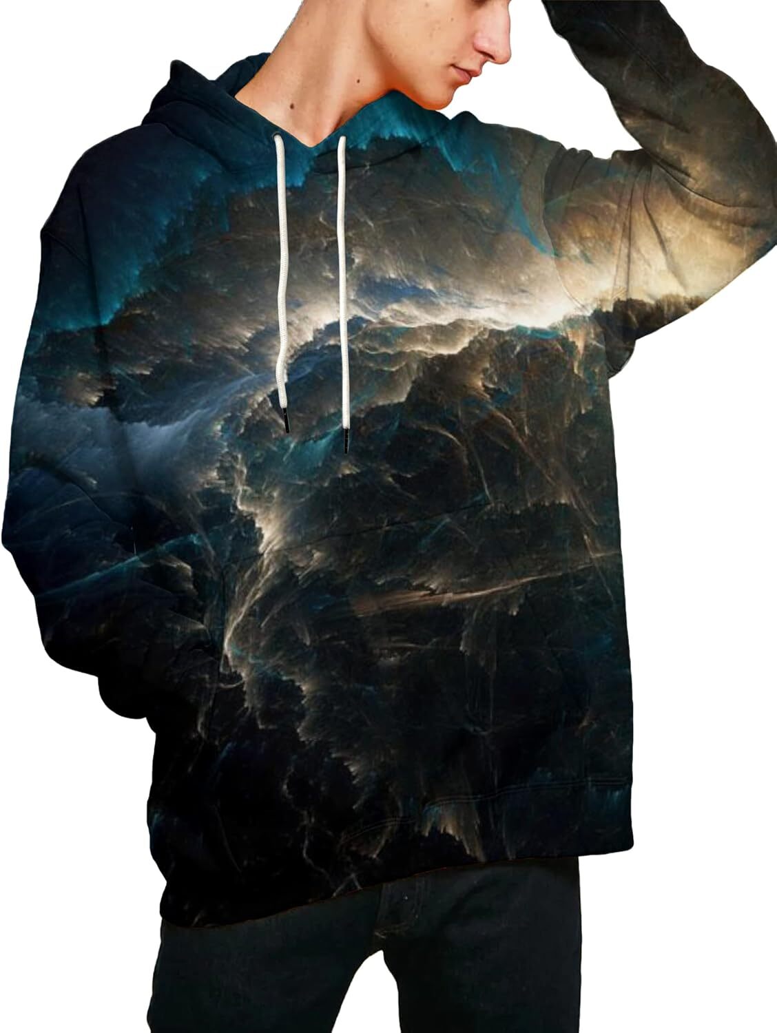 Hoodie for Mens Womens Unisex 3D Printed Hooded Sweatshirt Casual Pullover Hoodie with Big Pockets Kyushu Graphic Hoodies sweatshirt Pullover Long Sle