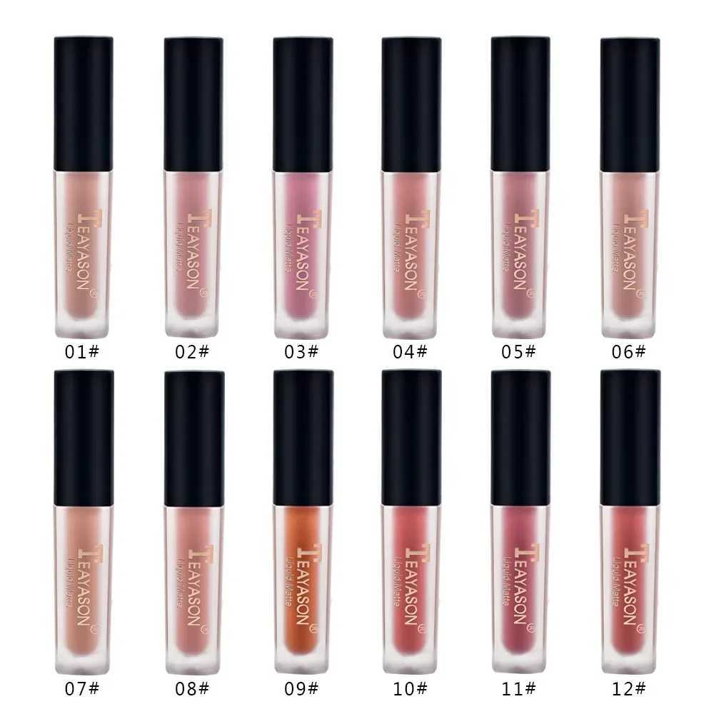 One womens fashionable liquid matte lipstick velvet lipstick nude makeup matte velvet natural moisturizing lipstick W241101