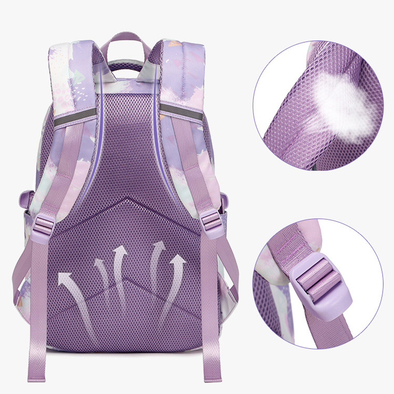School Bags for Teenage Girls 3 Pcs/Set Waterproof Kids Schoolbag Backpack Child With Pencil Case Lunchbox 2024 Printed Book Bag
