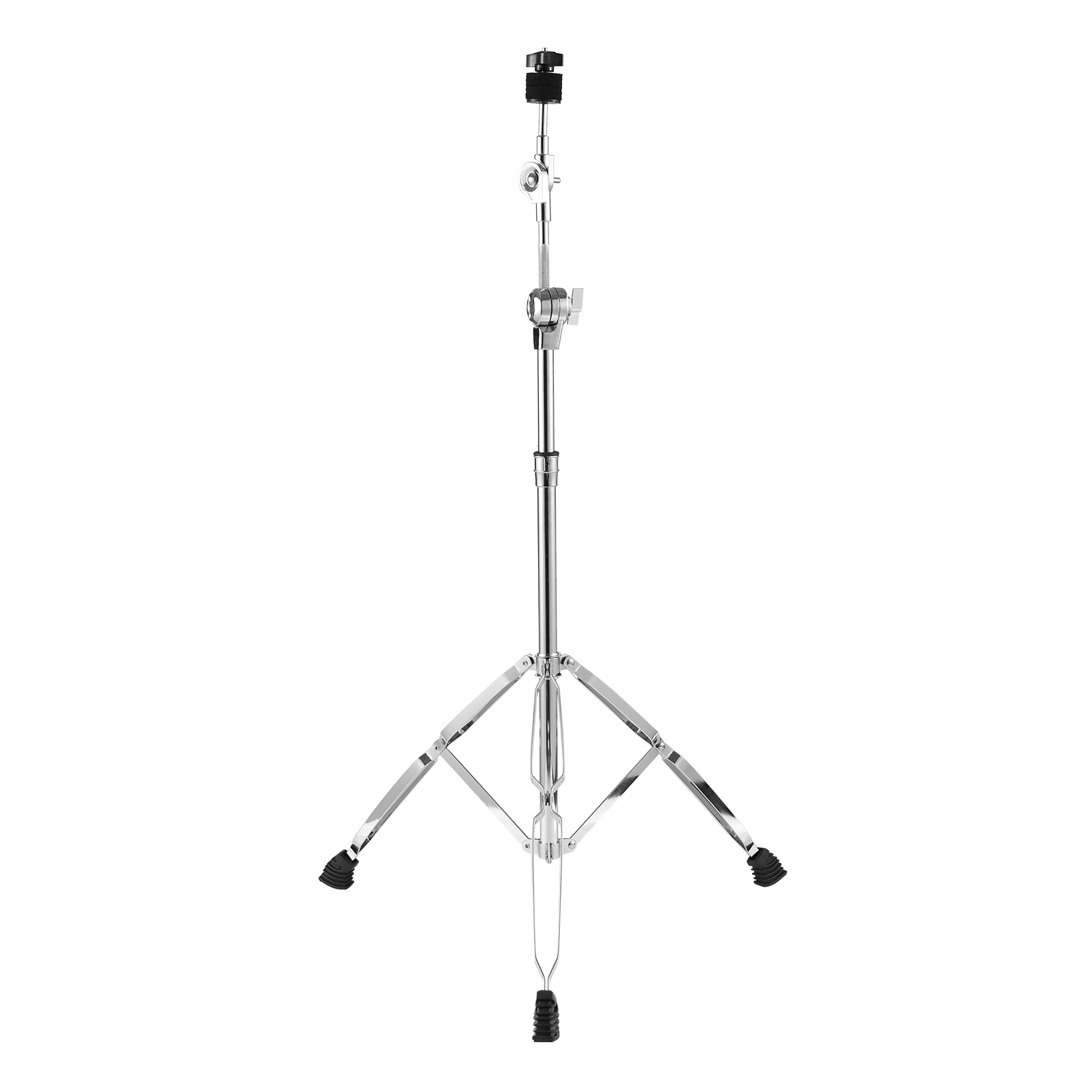 Cymbal Stand Straight & Boom Cymbal Stand Double Braced Legs Height & Angle Adjustable Drum-kit Cymbal Support Rack
