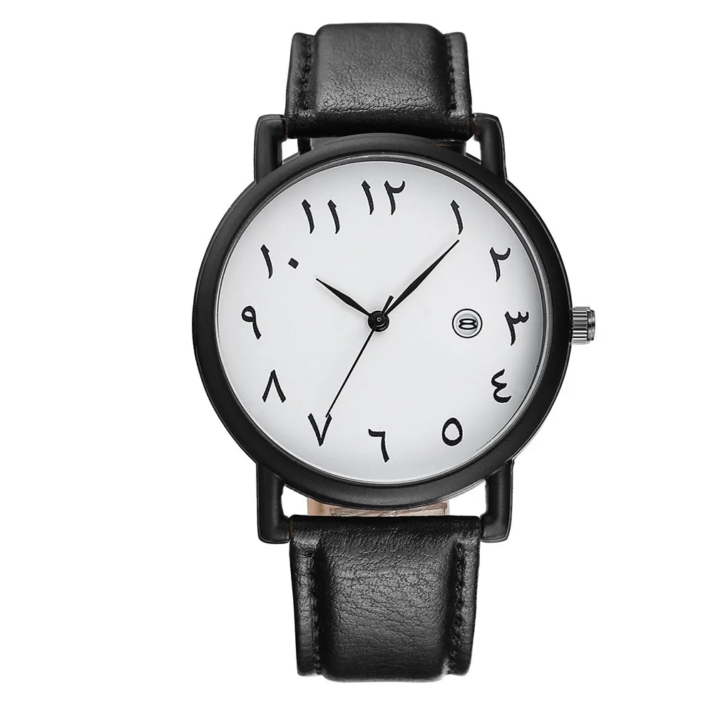 Mens Watches 2023 Brand new Leather Wrist Watch for Men Arabic Numerals Date 2025 Casual Sport Quartz Wristwatch Relogio Masculino