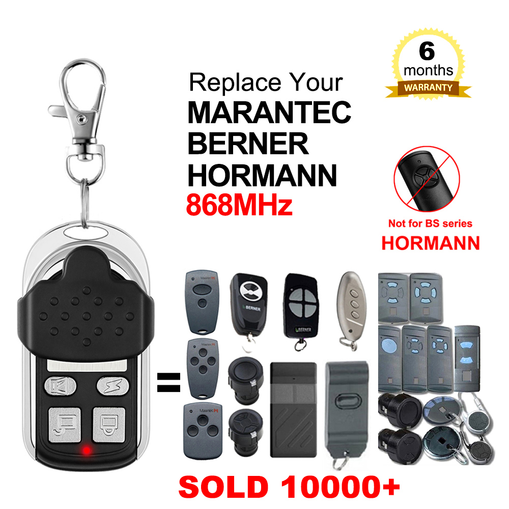 HORMANN Compatible Remote Control 868 new MHz Transmitter HORMANN HSM2,HSM4 868 Garage Door 2025 Remote Command Remote Barrier Switch