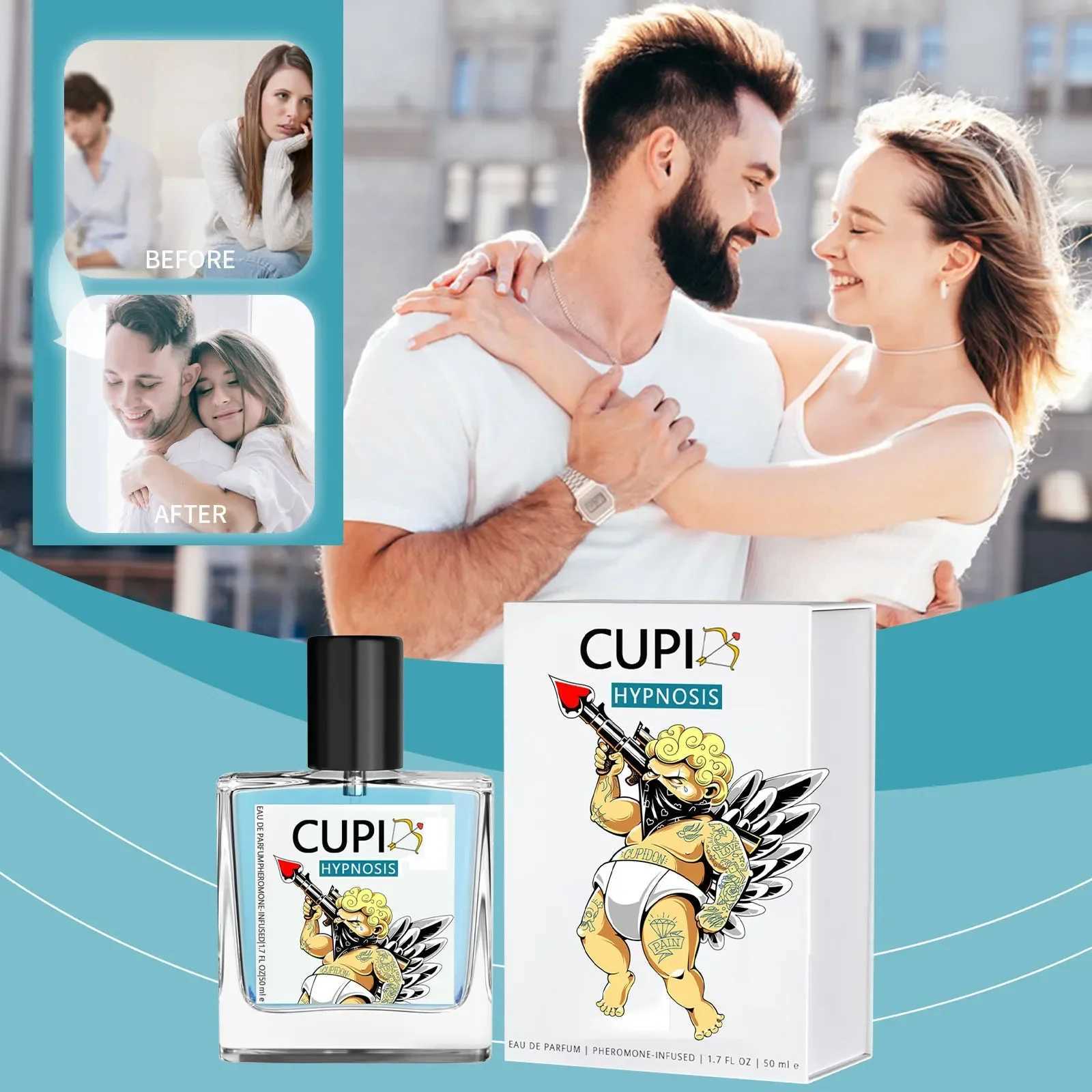 50ML Cupid Hypnotic perfume Original Long acting Pheromone perfume Cologne Light perfume for Men and WomenW241102