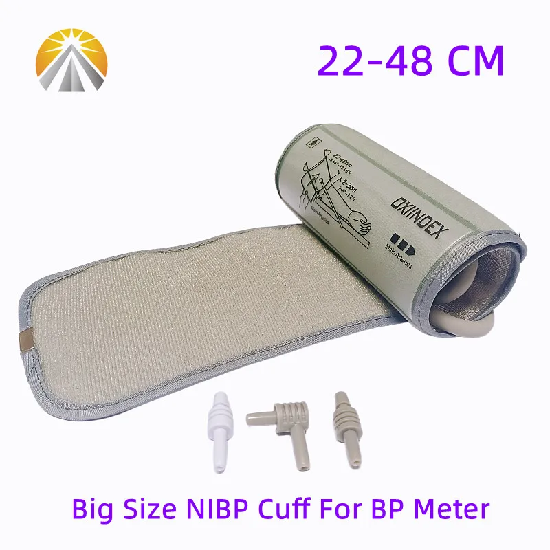 New Big Size 22-42 / 22-48 new Cm Portable Adult NIBP Cuff For Arm Digital Monitor Single Tube Tonometer 2025 Cuff BP Meter Cuff