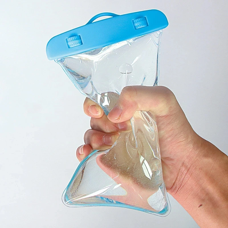Universal Mobile Phone Transparent Waterproof Bag Three-Layer Sealed Drifting Beach Fishing Underwater 2025 new 6 inch Swimming Dry Bag
