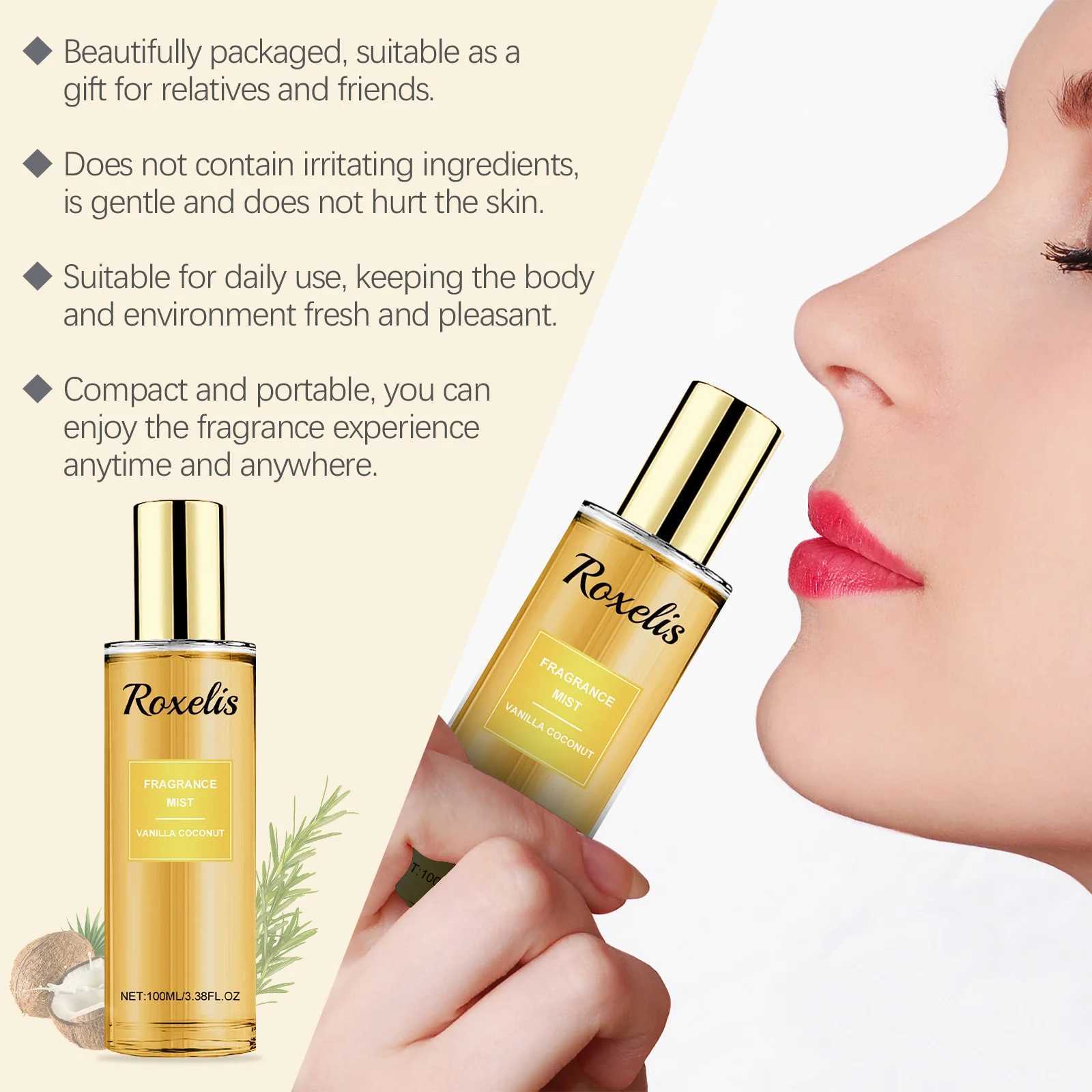 Vanilla Coconut perfume Persistent Floral Attractive Love perfume spray Flirting Attractive Pheromone Body sprayW241102