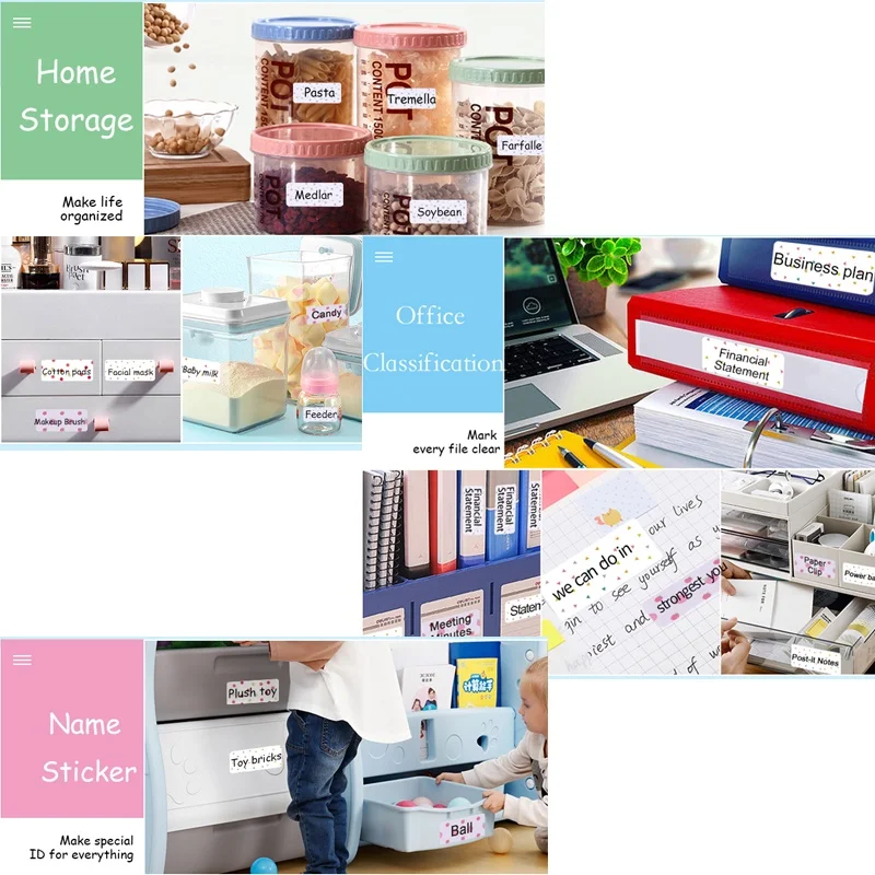 Niimbot D110/D11/D101H1 Label Sticker Roll More Colorful Suitable For D-Serial Label Printer