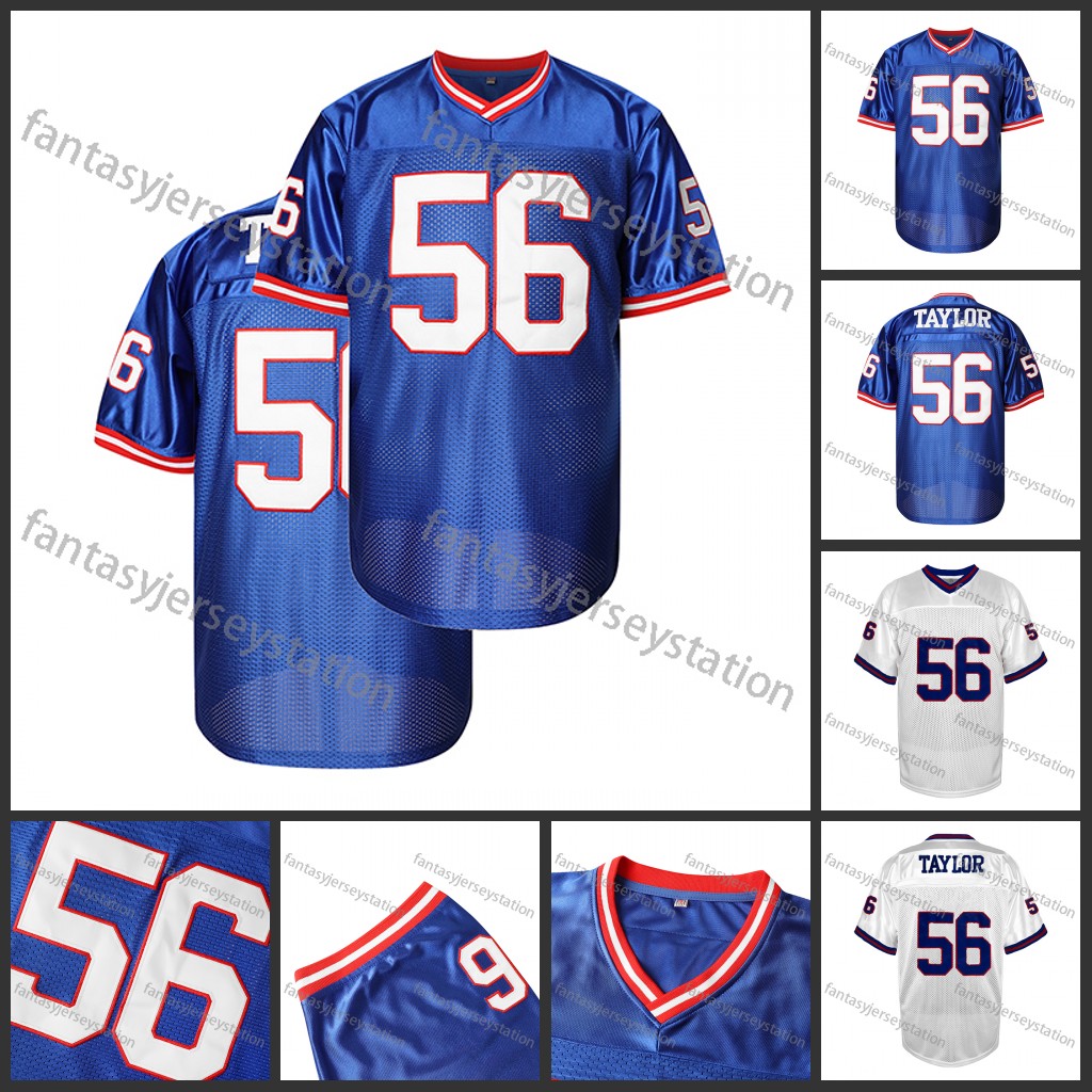 #56 Embroidery Men's Short Sleeve Loose V-neck American Football Jersey, Outdoor Rugby Jersey For Team Training
