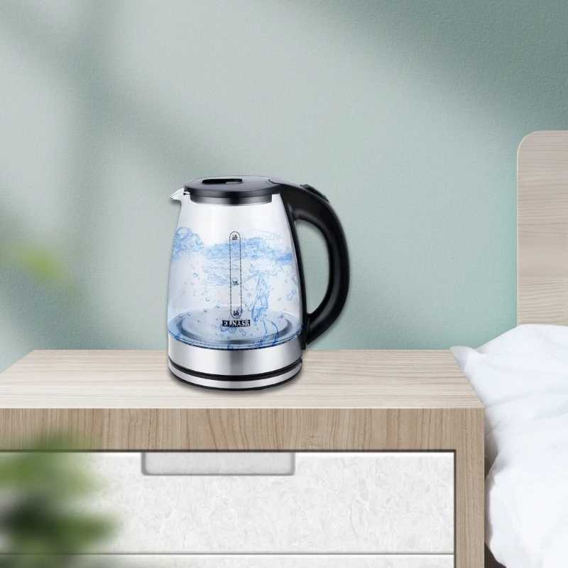 1.8L electric kettle blue light stainless steel coffee machine automatic shutdown 220V smart kettle household appliances Y241102