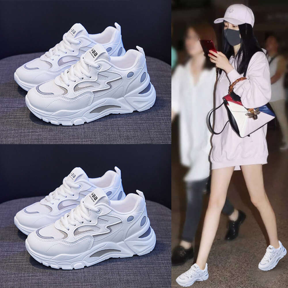 2024 Spring New Korean Edition Dad Shoes Versatile Thick soled Sports Shoes for Female Students Street Shooting for Leisure ddmythur