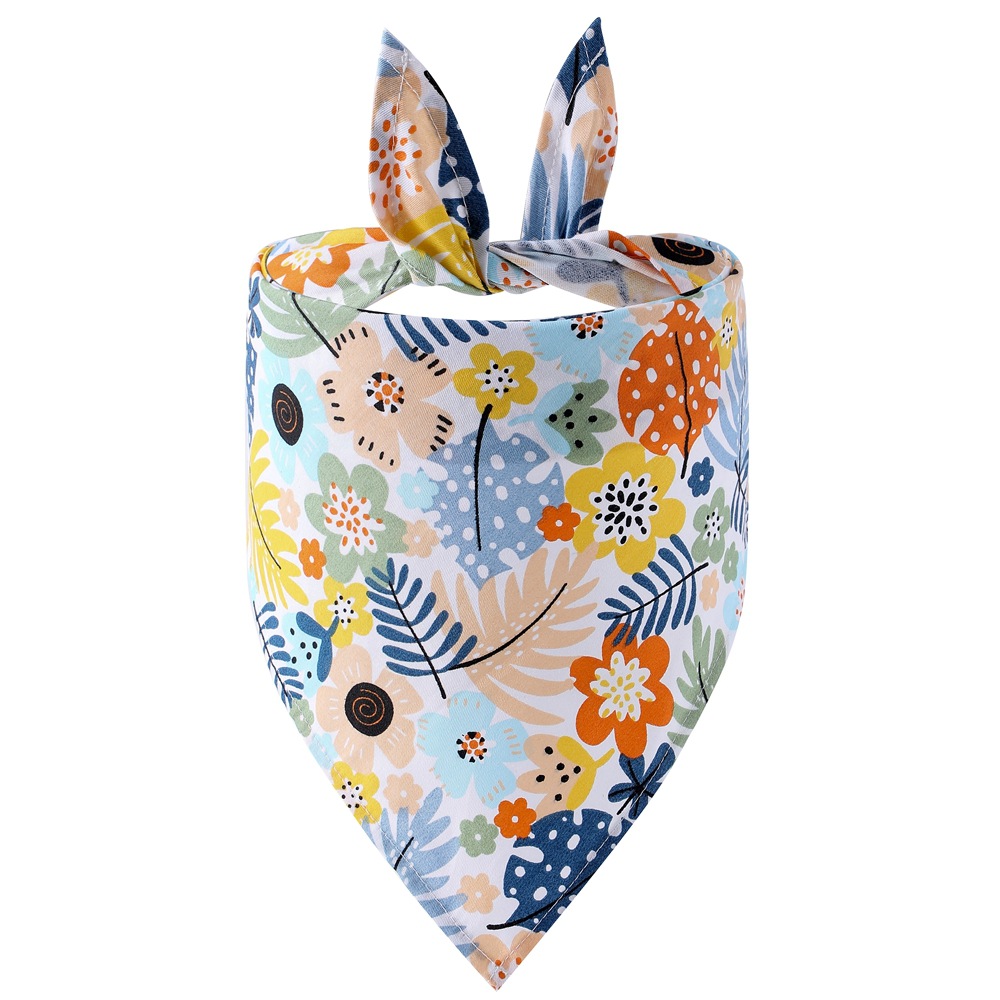 High quality multicolor fashion sublimation adjustable triangle dog pet bandana