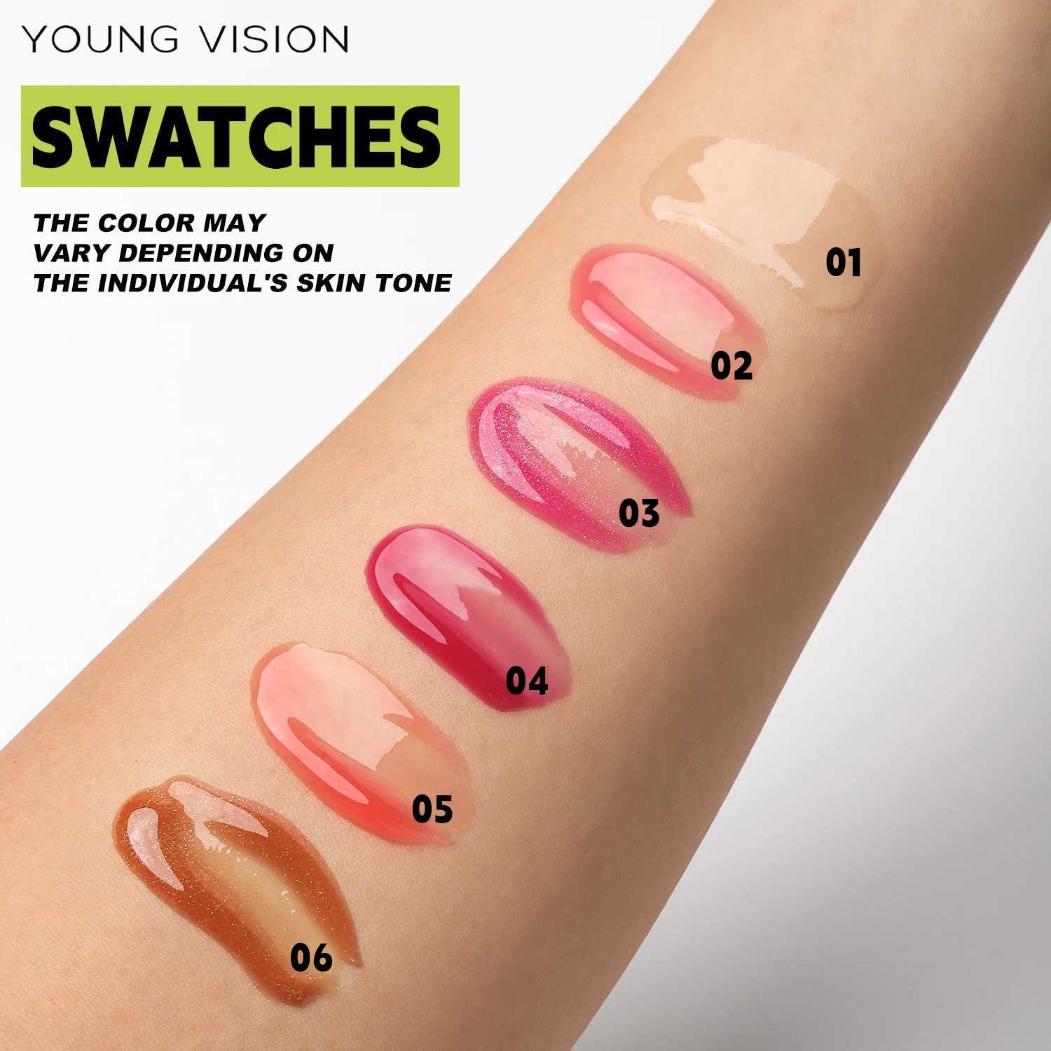 YOUNG VISION transparent lipstick 6 colors can be used for lip moisturizing lipstick lip enhancement lip protection and lip gloss W241101