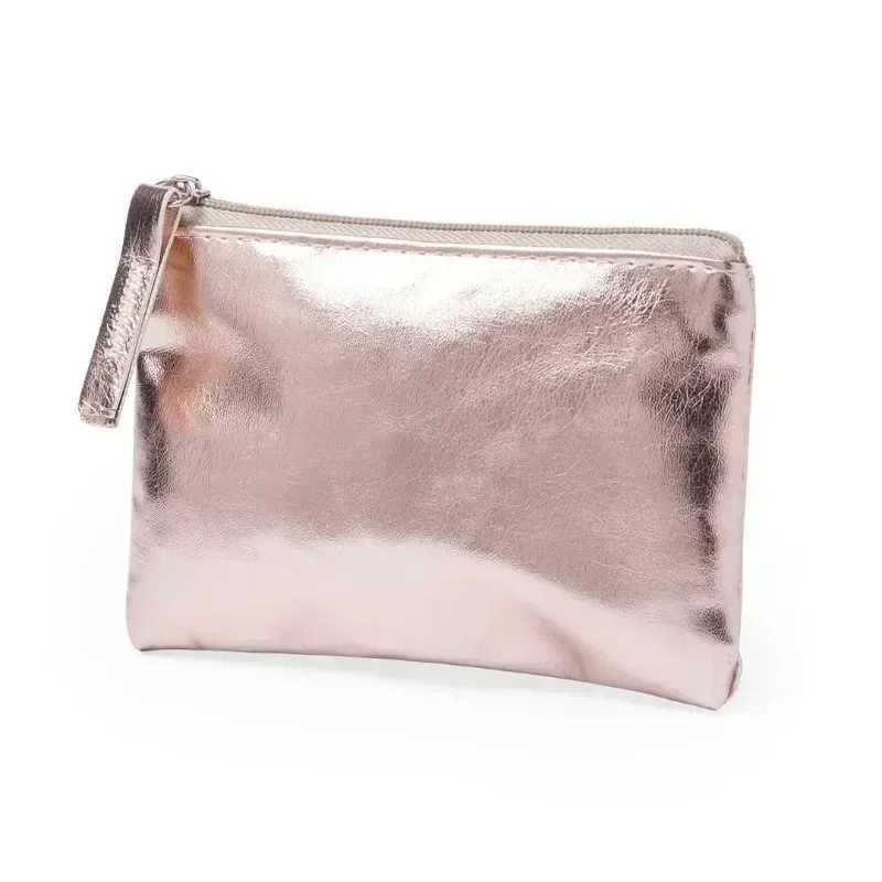 PU Leather Mini Zipper Coin Storage Bag Women Multifunctial Lipstick Coin Key Organizer Card Holder Sier Coin Purse WalletXJ241111