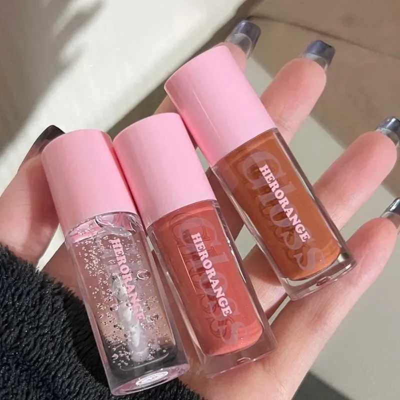 Crystal jelly moisturizing lipstick transparent dye mirror lipstick Korean cosmetic liquid lipstick transparent lipstick 1 piece W241101