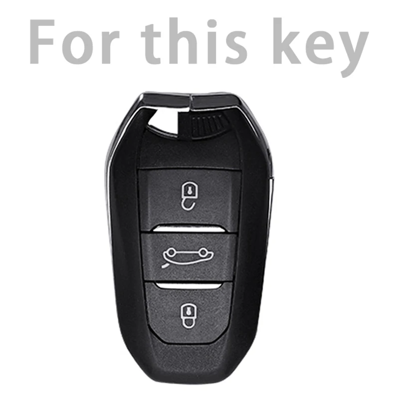 Car Key TPU Car Key Case Cover for Peugeot 308 408 508 2008 3008 4008 5008 Citroen C4 C6 C3-XR - Protective Fob Holder H250113