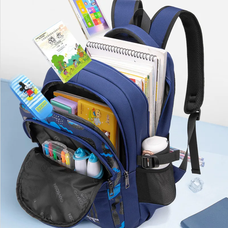 School Bags for Boys New 2023 Schoolbag Large Capacity Boys 2025 Printing School Backpack Set Rucksack Bagpack Kids Cute new Book Bags