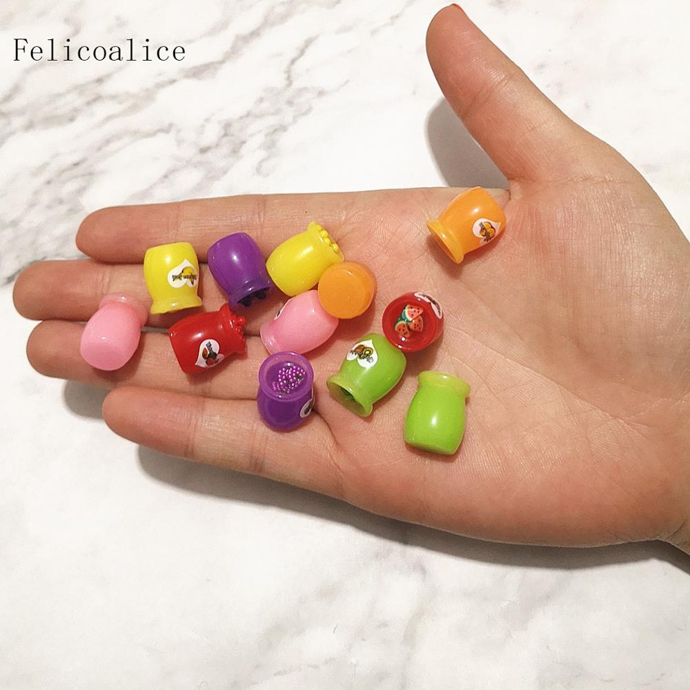 6pcs Slime Charm Fruit Candy Canned Jam Caviar Dollhouse Food Resin Plasticine Slime Bead Making For DIY Scrapbooking Craft