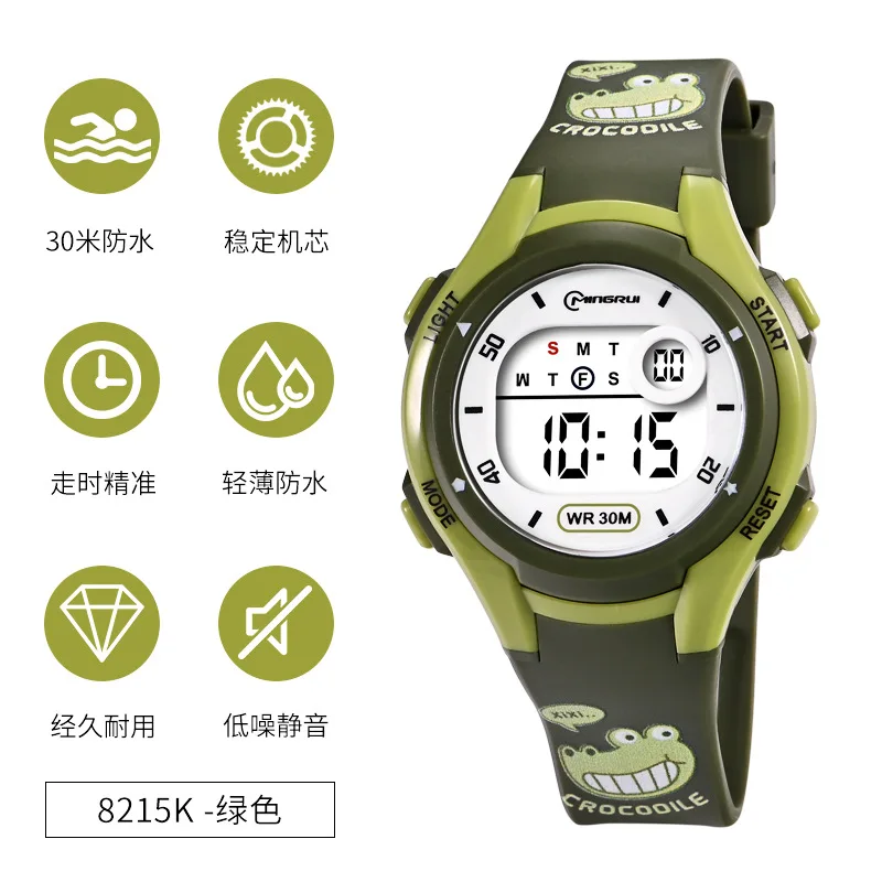 Watch Simple Print Sports Swimming Waterproof 2025 Alarm Clock LED new Electronic Watch Casual Boys Children's Watches