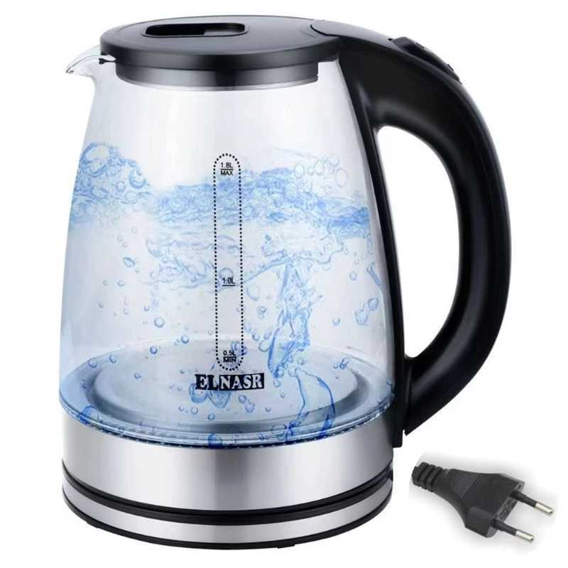 1.8L electric kettle blue light stainless steel coffee machine automatic shutdown 220V smart kettle household appliances Y241102