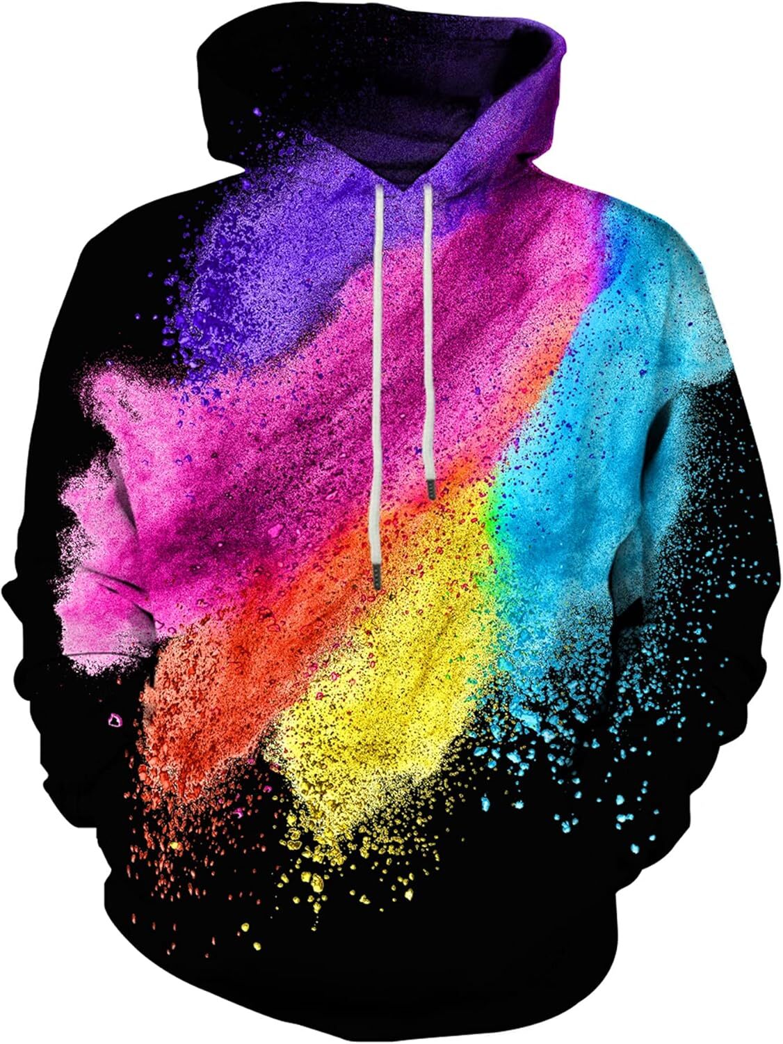 Hoodie for Mens Womens Unisex 3D Printed Hoodies Graphic Pullover Hooded Dreamy rainbow fSweatshirt for Men Women Graphic Hoodies sweatshirt Pullover 