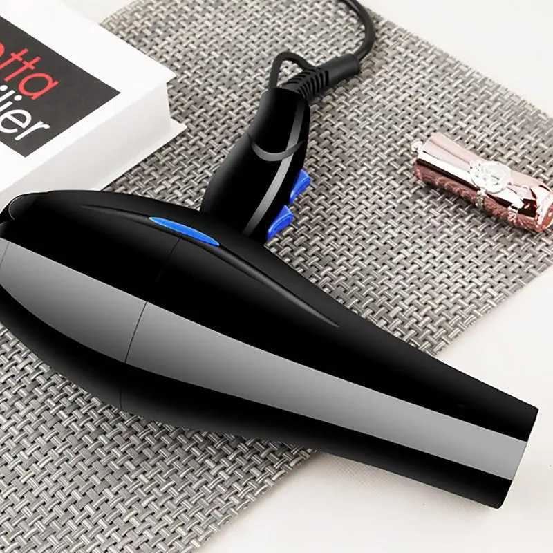 Hair Dryers Dryer 2200W With Diffuser Black Dryer 2200W Powerful Hair Dryer With Dryer Attachments Styling Nozzles Pointed Tail Comb Flat 240401