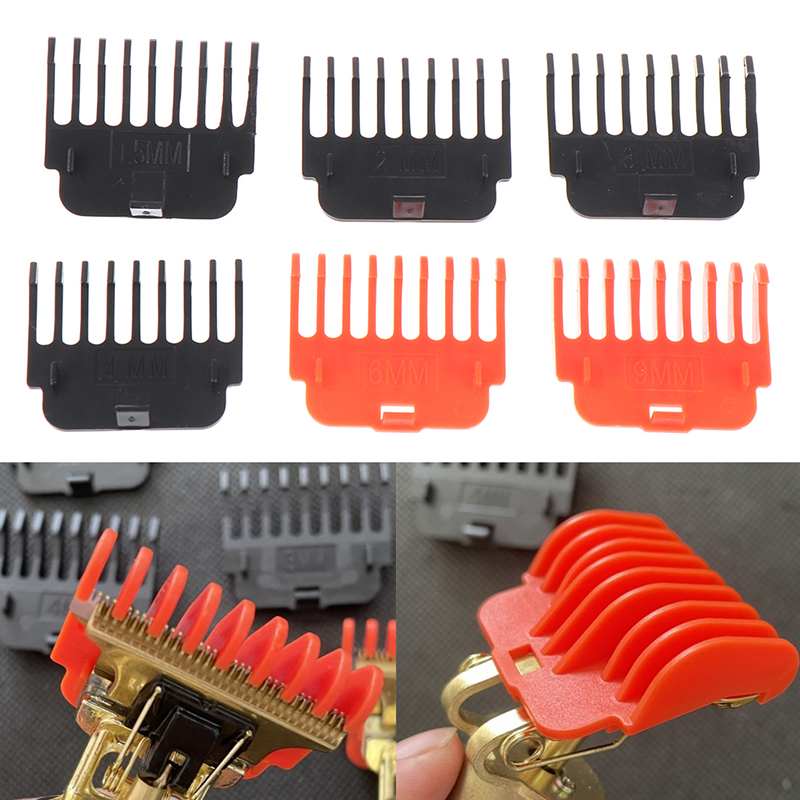 1 Set T9 Hair Clipper Guards Guide Combs Trimmer Cutting Guides Styling Tools Attachment Compatible 1.5/ 2/ 3/ 4/ 6/ 9mm