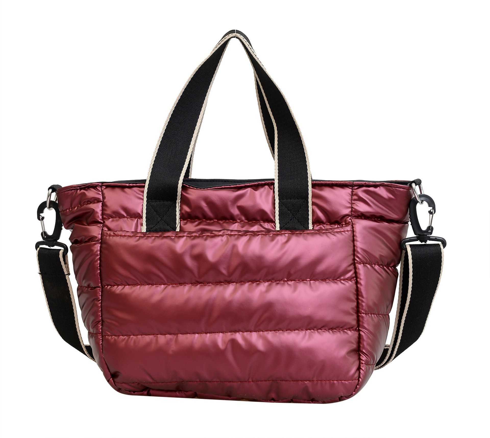 CMM Autumn Winter New Cotton Clothing Bag Embroidery Thread Space Cotton Crossbody Bag Fashion Bright Face Womens Bag Casual Handbag