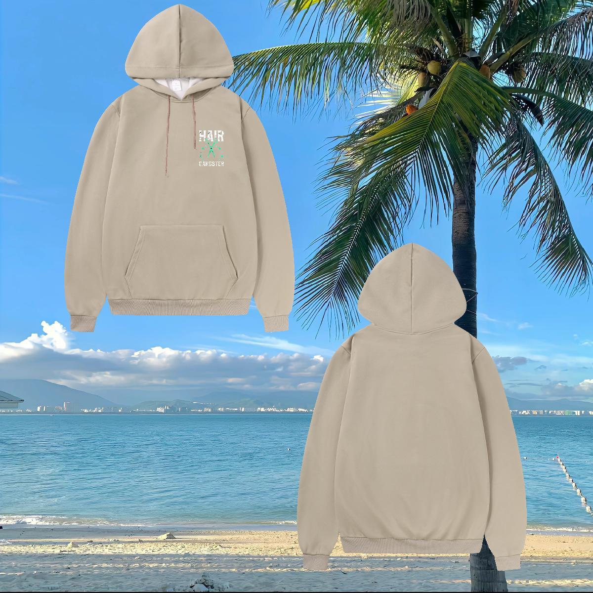 Casual New Hoodie Women Skull Loose Couples Hoodie Top Pullover Hoodie 350g Cotton Hooded Collar Long Sleeve Casual Beach