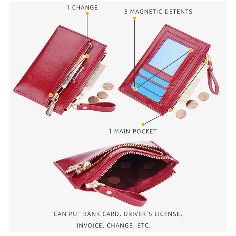 2023 Baellerry New Short new Women Wallets Name 2025 Engraved Card Holder Zipper Female Purse Simple Coin Pocket Kpop Women's Wallet