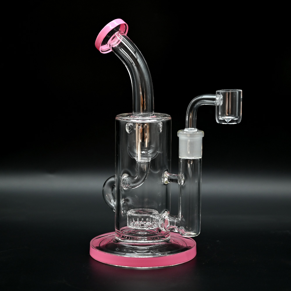 Glass Percolator Bong,Recycler glass Dab Rigs With Quartz banger,Color Percolator Glass pipes,Borosilicate Glass Water Pipes,Smoking Accessaries,Hippi